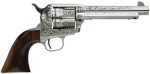Taylor Uberti 1873 Cattleman Photo Engraved Revolver 357 Mag With Hand Etching White 4.75" Barrel